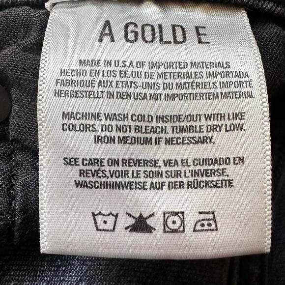 Agolde Jeans Womens 25 Black Nico High Rise Button Fly Stretch Skinny Denim - Picture 9 of 15